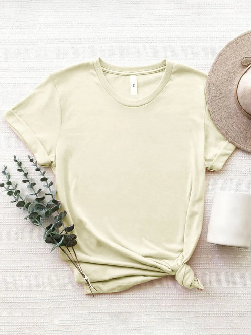 'Briar' BETTER DAYS AHEAD Print Round Neck T-Shirt - Celes Fashion